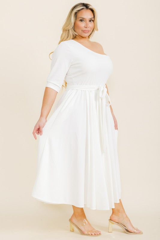 9474 ONE SHOULDER DRESS