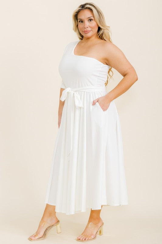 9474 ONE SHOULDER DRESS