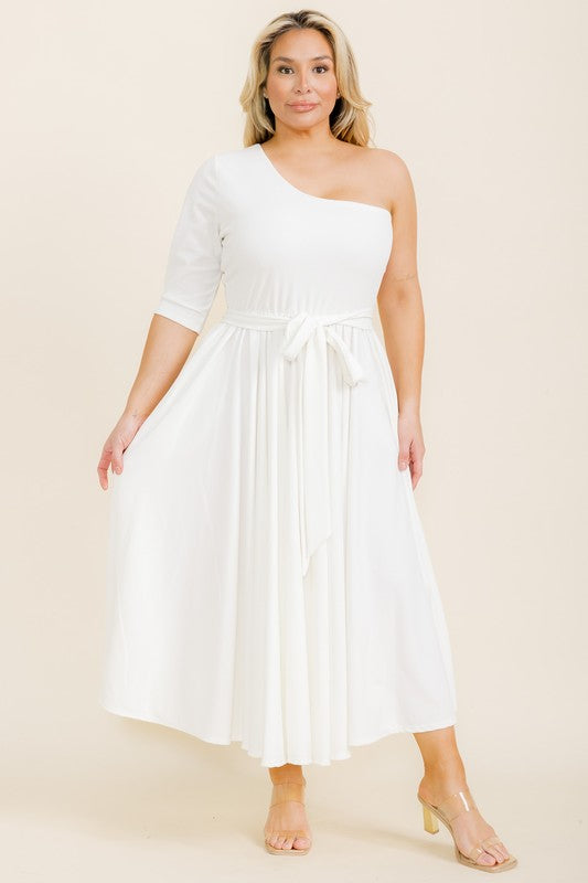 9474 ONE SHOULDER DRESS