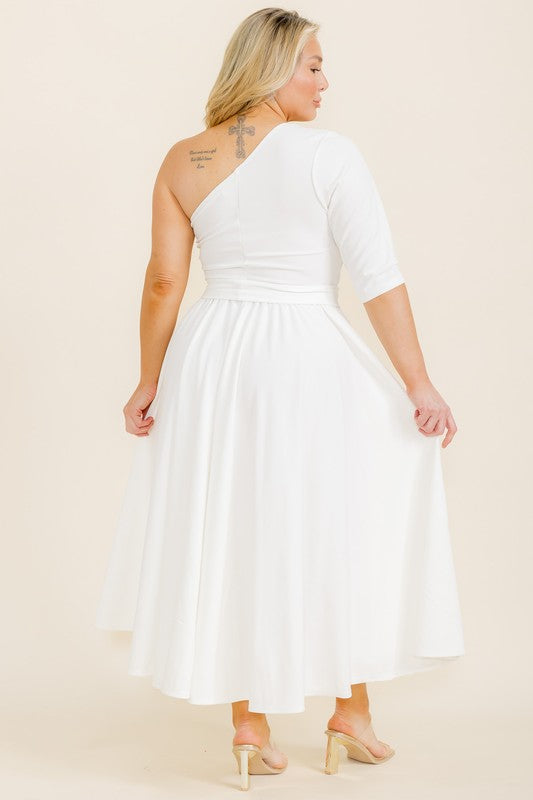 9474 ONE SHOULDER DRESS