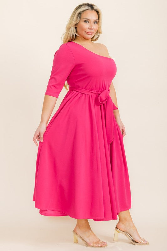9474 ONE SHOLDER DRESS