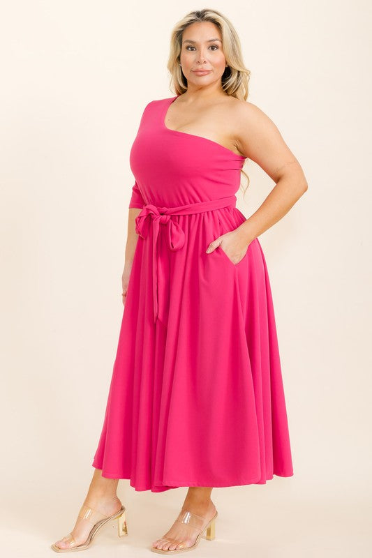 9474 ONE SHOLDER DRESS