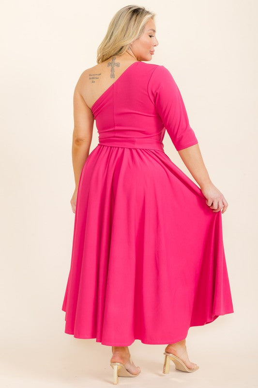 9474 ONE SHOLDER DRESS