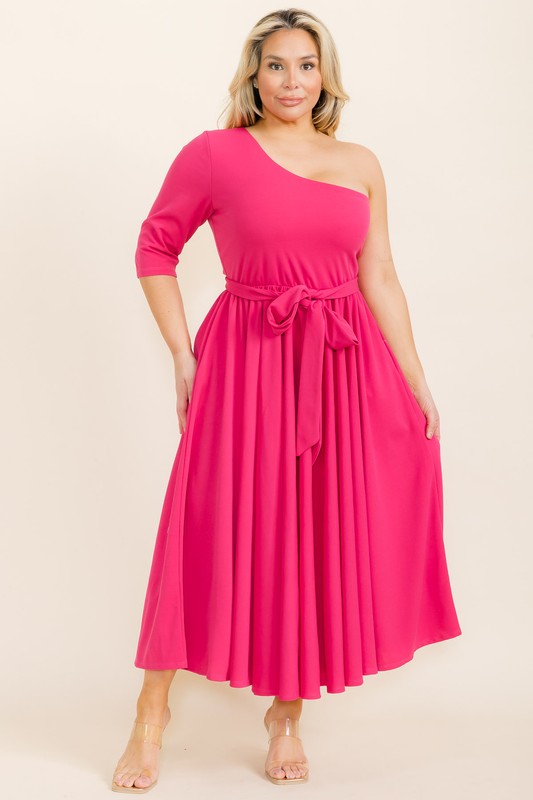 9474 ONE SHOLDER DRESS